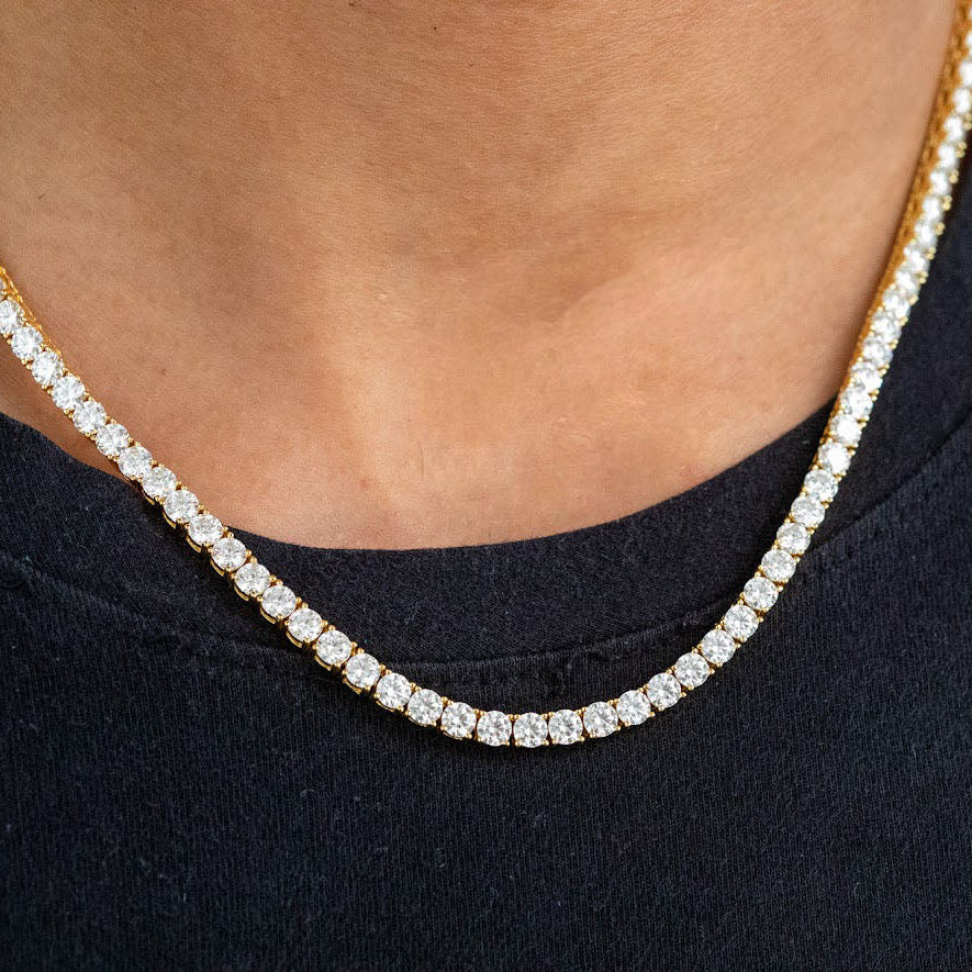 Men's 4mm Moissanite Tennis Chain