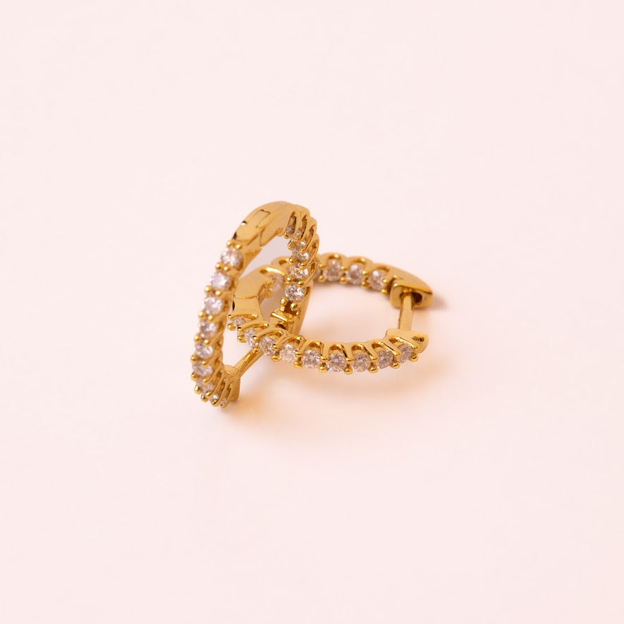 Women's Moissanite Hoop Earrings