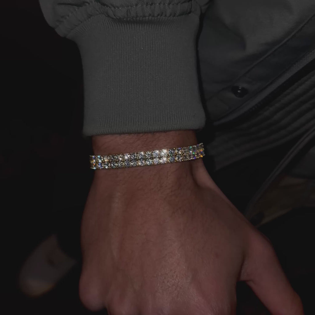 Men's 4mm Moissanite Tennis Bracelet