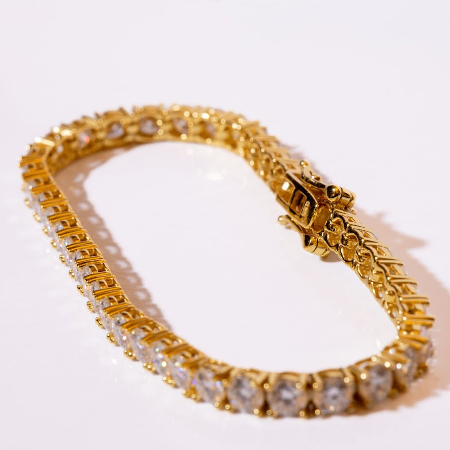 Men's 4mm Moissanite Tennis Bracelet