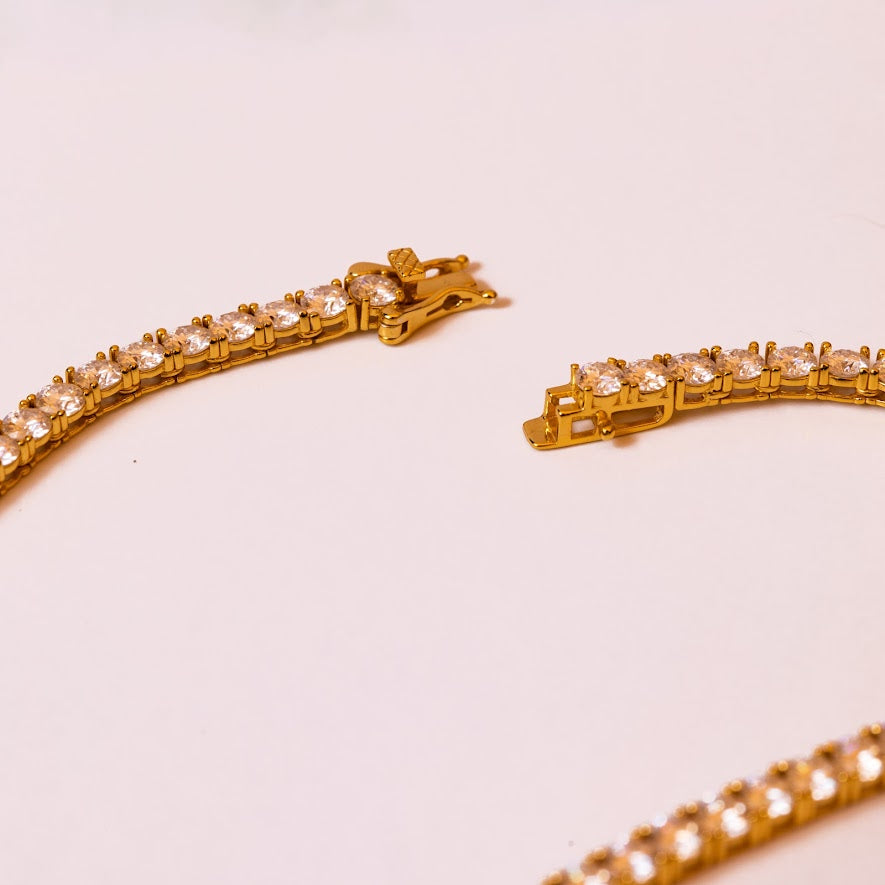 Men's 4mm Moissanite Tennis Chain